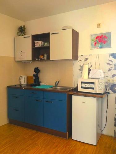 廚房, Ferienwohnung in Binger Stadtmitte mit Balkon in 萊茵河畔賓根