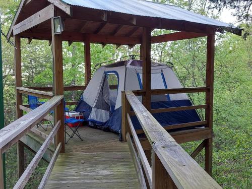 TreeTopper - Fully Set up tent Site! - BBQ - Firepit - Outdoor pool - hiking - main image