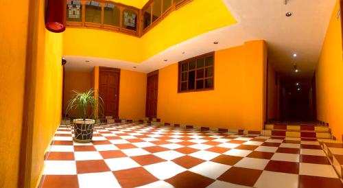 Mineral del Monte Hotel Posada Castillo Panteon Ingles 3-Star Hotel lobby