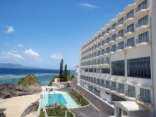 Aussicht, Hotel Miyuki Beach in Onna