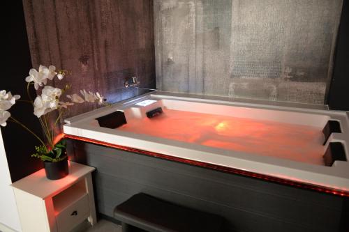Suite, jacuzzi, spa bathtub