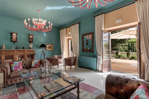 Közös társalgó / TV, Villa Campomaggio Resort & SPA in Radda in Chianti