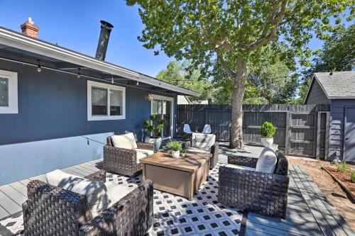 Midtown Reno Oasis with Furnished Deck and Fire Pit