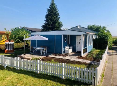 Sonniges Ferienhaus Fischer-Huus vor Usedom & direkt am Haff und Wasserzugang