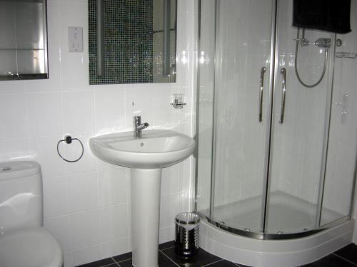 Badrum, Beach View Apartment in Västra Ventnor