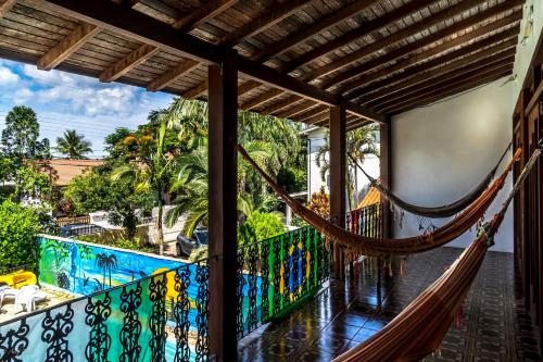 Balkon/terasa, Geckos Hostel in Florianopolis