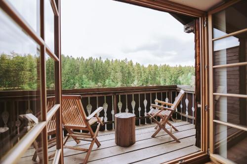 陽台/露台, Hotel Am Fichtelsee in 菲希特爾貝格