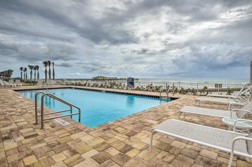 Daytona Beach Shores Condo Pool and Ocean View