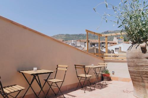 Balcony/terrace, Apartaments la rambla - Garnatxa - 4 persones in Cornudella