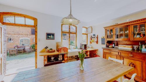virtuve, Landhaus Goldene Gans in Gross Pankow (Prignitz)