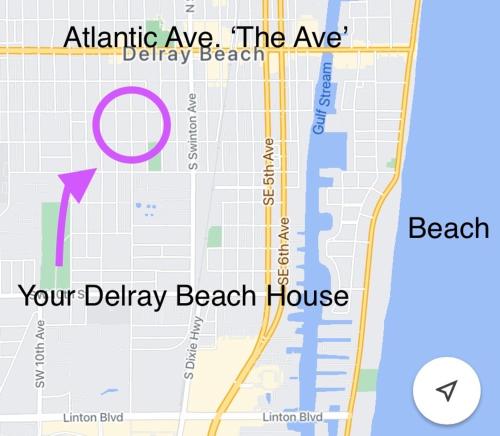 CENTRAL LOCATION - Delray Downtown and only 1 MILE TO BEACH