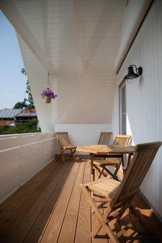 Erkély/terasz, Ferienhaus Heuliebe in Herbstein
