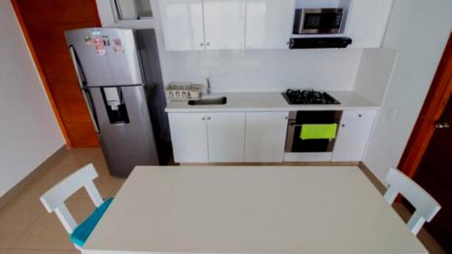 Kitchen, Apartamento Familiar con Vista al Mar en Bocagrande Cartagena in Villa Barraza