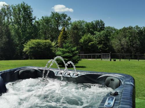 Wellstone Cottages - Honey Coach House with Private Hot Tub in Tegryn