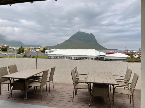 Balcony/terrace, Helgrindur Guesthouse in Grundarfjordur