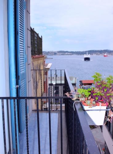 Erkély/terasz, B&B Darsena in Pozzuoli