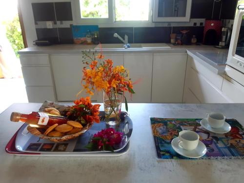 Cocina, Villa Tourmaline in Le Marigot