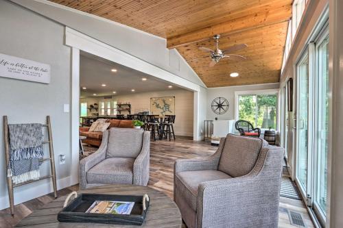 Multi-Level Waterfront Cabin with Sandy Beach! - main image