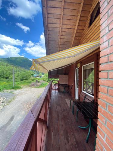 balkon/terras, Villa Arefyevykh in Slavs'ke