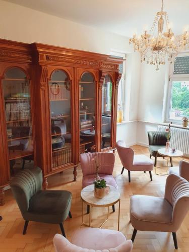 共用Lounge/電視區, Boutique Hotel Villa Horbach in 伊達爾-奧伯施泰因