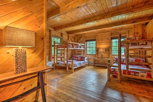 Exquisite Cabin with Deck and Fire Pit, 10 Mi to Lake