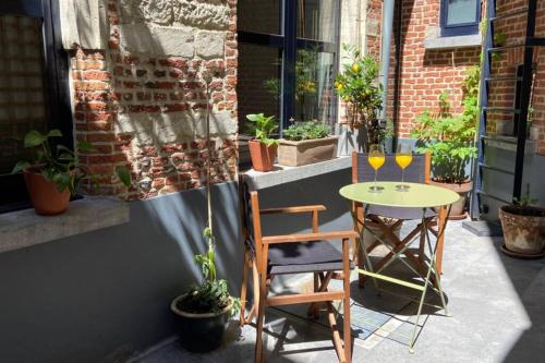 Duplex in historical centre with private courtyard, Amberes