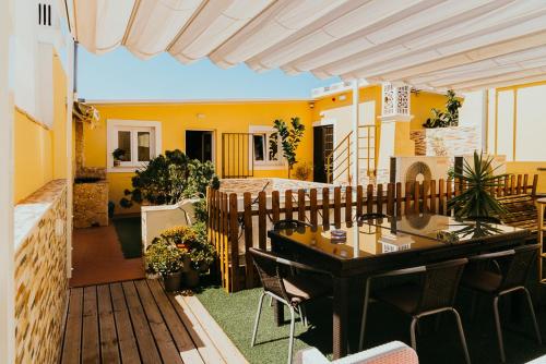 Terraza/balcón, Happy House quarto double Standart  in Faro