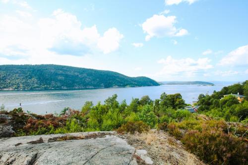 Funky cabin with a panoramic view of the Oslofjord