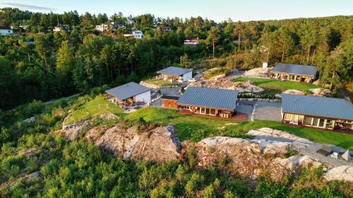 Modern cabin with a panoramic view of the Oslo Fjord