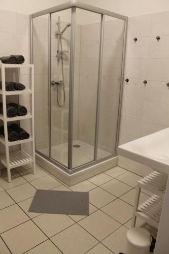 Fürdőszoba, Gastehaus Hebalm in Hirschegg (Styria)