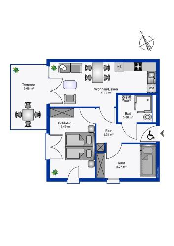 Apartment with Terrace image 6
