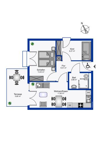 Apartment with Terrace image 5