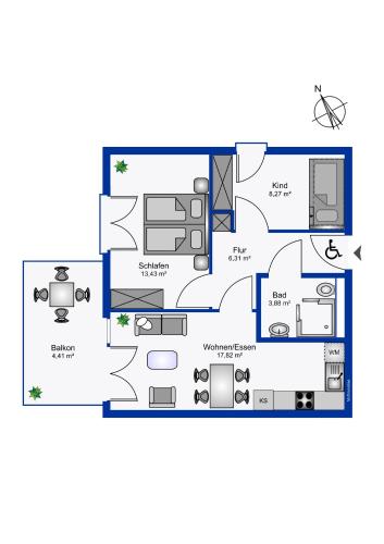 Apartment with Balcony image 9