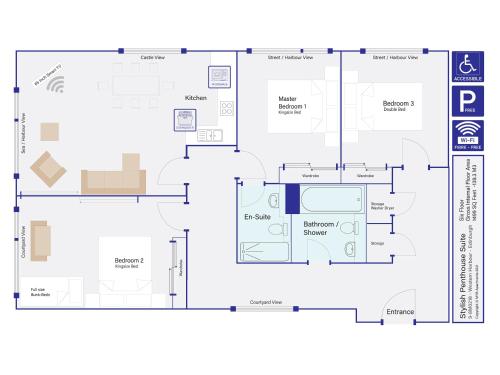 Stylish Penthouse Suite, Édimbourg (photo 4)