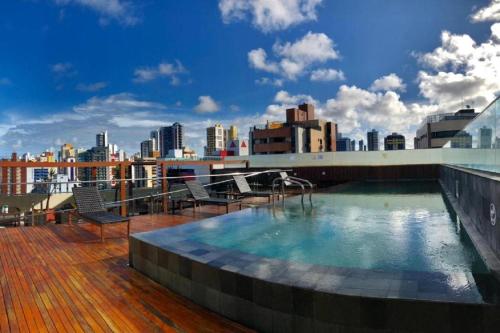 Swimming pool, Manaira Hotel in Joao Pessoa