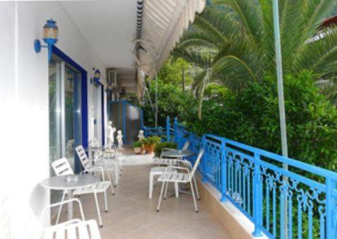 Erkély/terasz, Hotel Dellis in Kamena Vourla