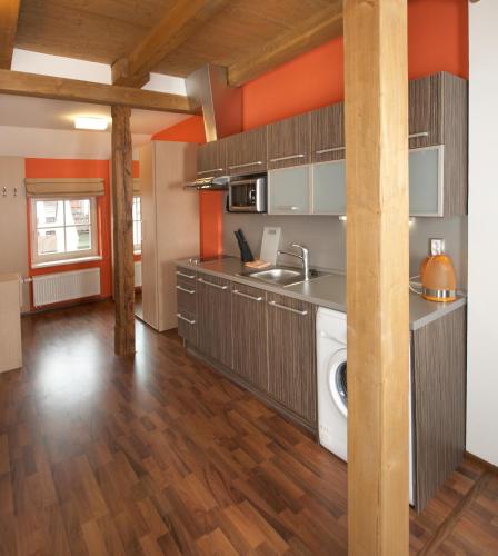 Kitchen, Residence U Cerne Veze Ceske Budejovice in Ceske Budejovice