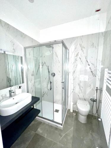Bathroom, Hotel Porto Di Roma in Civitavecchia Town