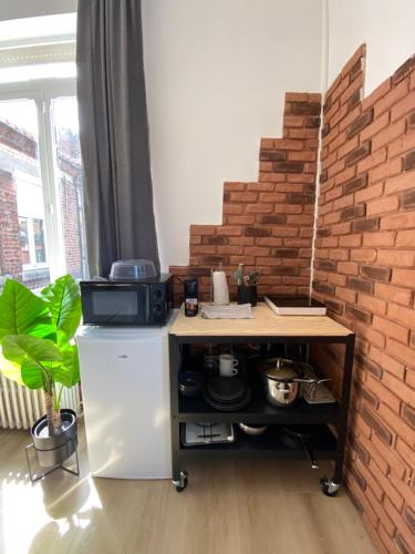 مطبخ, Roubaix Lille private shower & Netflix in Roubaix