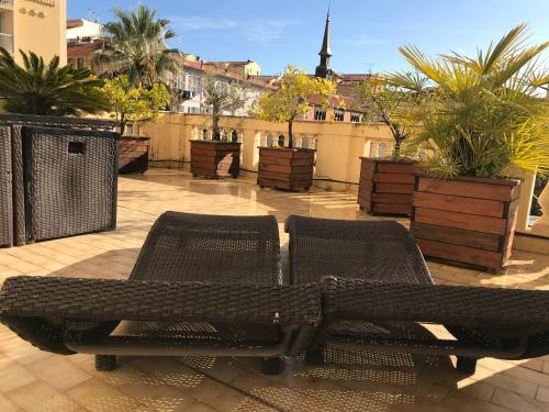 Appartement terrasse dans palace Belle Epoque - Location saisonnière - Menton