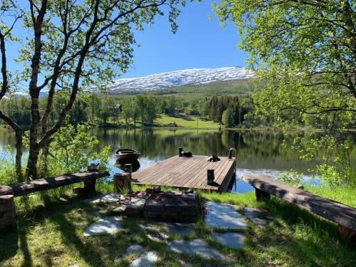 100 Years Old Norwegian Log House in Tromsø in Kvaloysletta