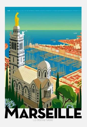 Appartement cosy T2 - 4 personnes -proche de la mer - 2 lits - Location saisonnière - Marseille