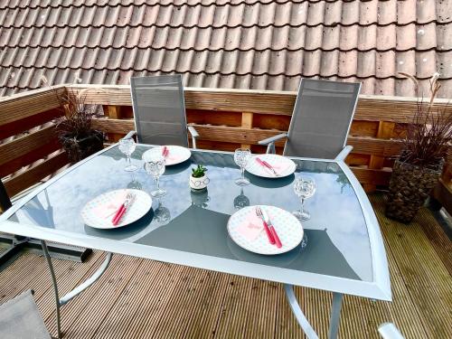 Varanda/terraço, Ferienwohnung AmmerSchnucke in Wiefelstede