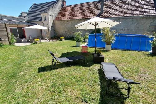 Maison chaleureuse et de détente avec piscine et spa