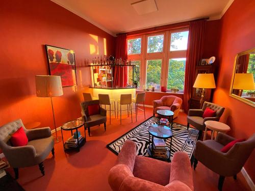酒吧/高級酒吧, 維多利亞·路易絲別墅酒店 (Hotel Villa Viktoria Luise) in 勃蘭根堡