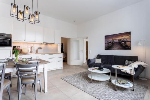 kök, Appartementhaus Bellevue Binz in Ostseebad Binz