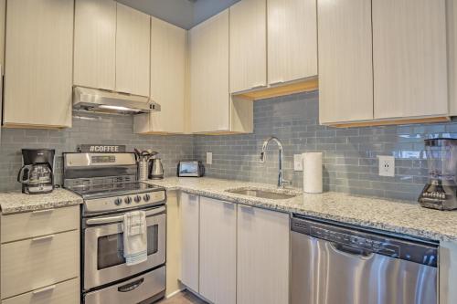 Kitchen, 2 Bedroom Fully Furnished Apartment near Emory University Hospital Midtown in SoNo District
