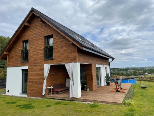 Na Kaszubskim Wzgórzu z sauną i banią - Accommodation - Garcz