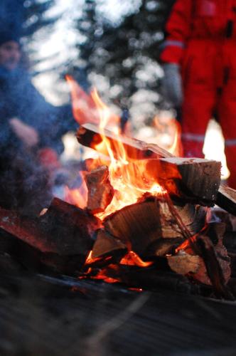 100 Years Old Norwegian Log House in Tromsø