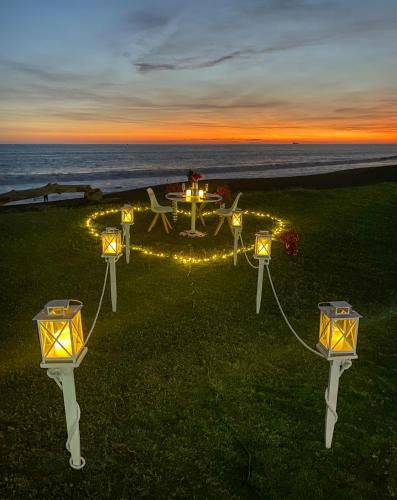 Jardín, Hotel El Faro in Monterrico